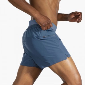 شورت ورزشی مردانه بروکس مدل Brooks Men's Sherpa 5" 2-in-1 Short|طوسی آبی