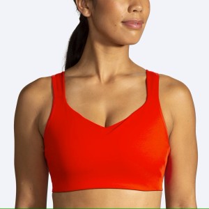 نیم تنه ورزشی زنانه بروکس مدل Brooks Convertible Sports Bra|نارنجی