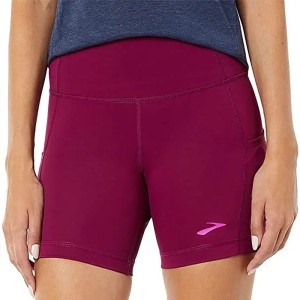 شورت تایت ورزشی زنانه بروکس مدل Brooks Women's Method5" Short Tight|زرشکی