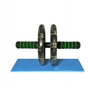 چرخ تمرین فینتس مدل  Fitness Abdominal Roller | مشکی سبز