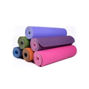 مت تمرین  و یوگا خارجی TPE مدل Yoga Mat TPE 6mm| یاسی کم رنگ