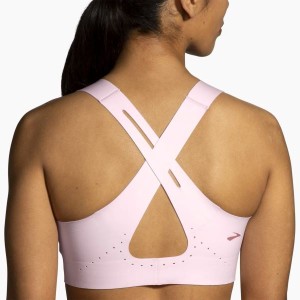 نیمتنه ورزشی زنانه بروکس مدل Brooks Dare Crossback 2.0 Run Bra|صورتی