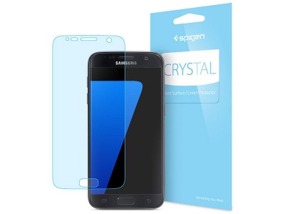 محافظ صفحه نمایش اسپیگن Spigen Crystal Screen Protector For Samsung Galaxy S7