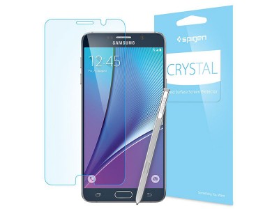 محافظ صفحه نمایش اسپیگن Spigen Screen Protector Crystal For Galaxy Note 5