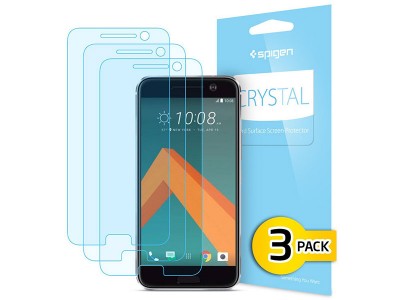 محافظ صفحه نمایش اسپیگن Spigen Screen Protector Crystal For HTC 10