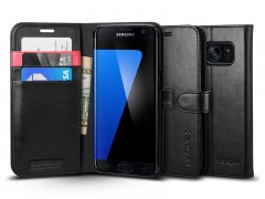 کیف محافظ چرمی اسپیگن سامسونگ Spigen Wallet S Case For Samsung Galaxy S7 Edge