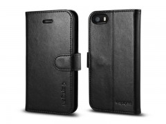 کیف محافظ چرمی اسپیگن Spigen Wallet S Case For Apple iPhone SE