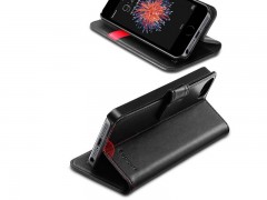 کیف محافظ چرمی اسپیگن Spigen Wallet S Case For Apple iPhone SE