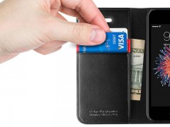 کیف محافظ چرمی اسپیگن Spigen Wallet S Case For Apple iPhone SE