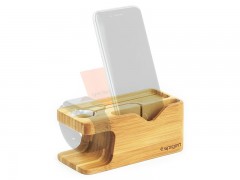 پایه نگهدارنده و داک شارژ رومیزی اسپیگن Spigen Apple Watch+iPhone Stand S370