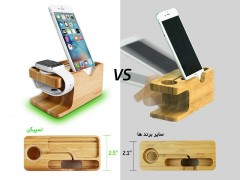 پایه نگهدارنده و داک شارژ رومیزی اسپیگن Spigen Apple Watch+iPhone Stand S370