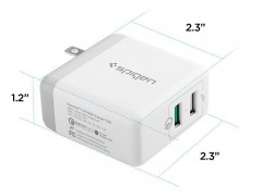 شارژر دیواری سریع اسپیگن Spigen Essential® F206 Quick Charge 2.0 Wall Charger