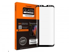محافظ صفحه نمایش گلس تمام صفحه اسپیگن Spigen GLAS.tR Full Cover Glass Screen Protector For Samsung Galaxy S8