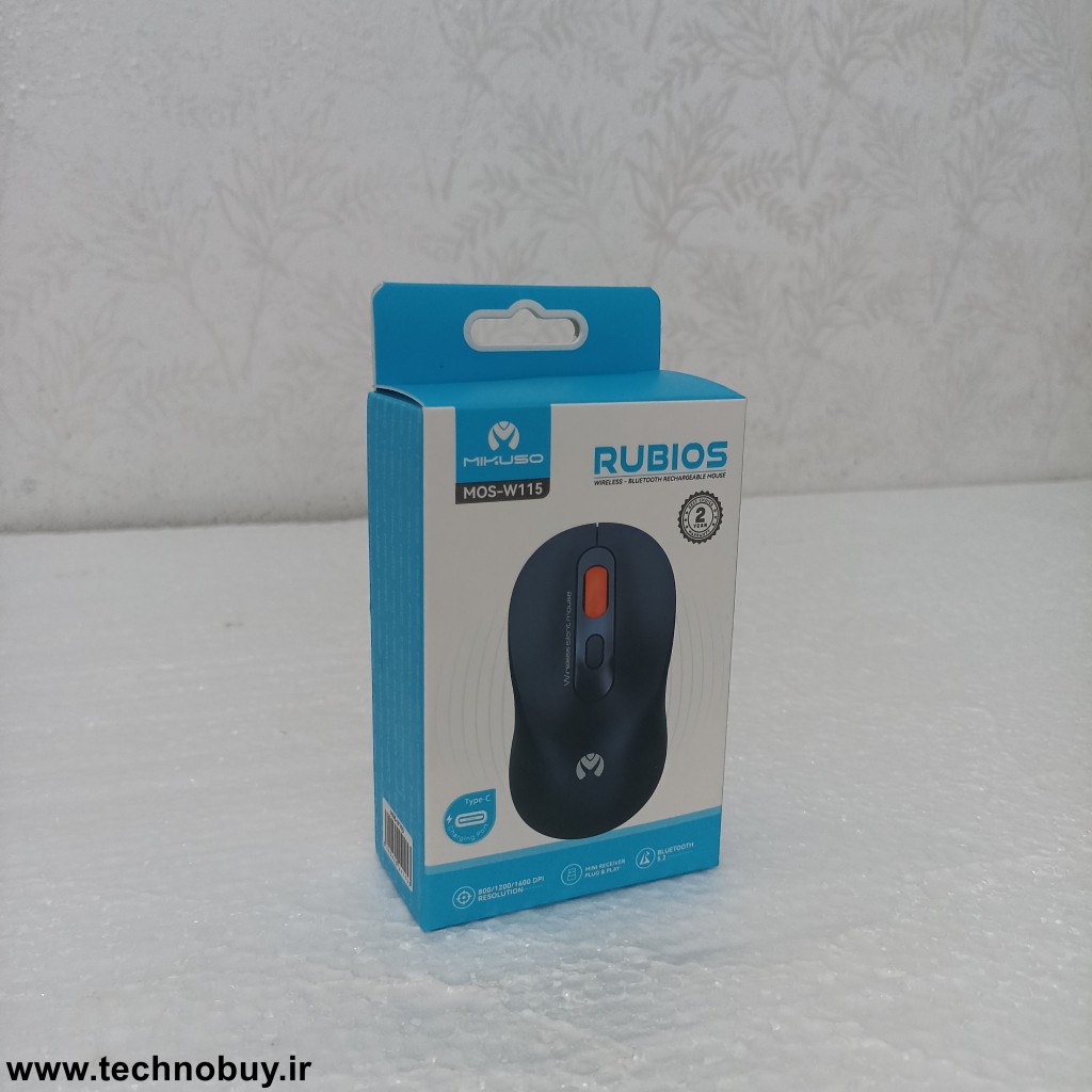 ماوس بی سیم سایلنت شارژی MIKUSO MOS-W115