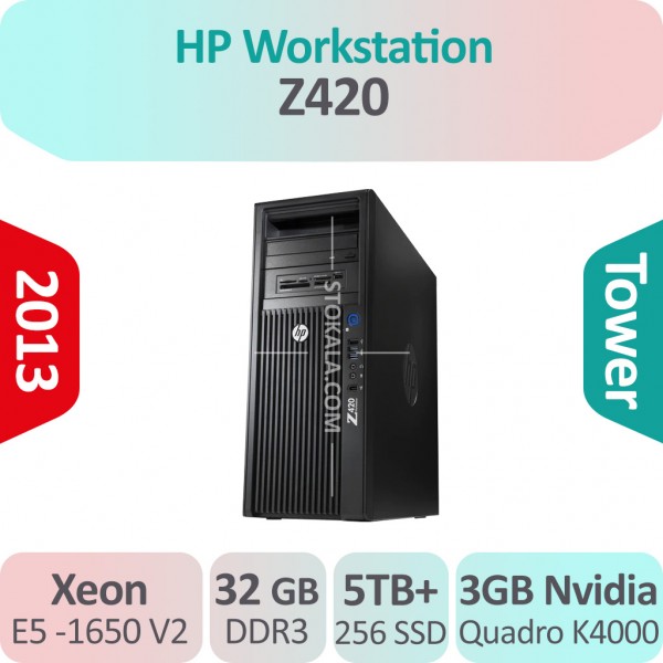 بررسی و خرید کیس استوک HP Workstation Z420 A پردازنده Xeon گرافیک Nvidia