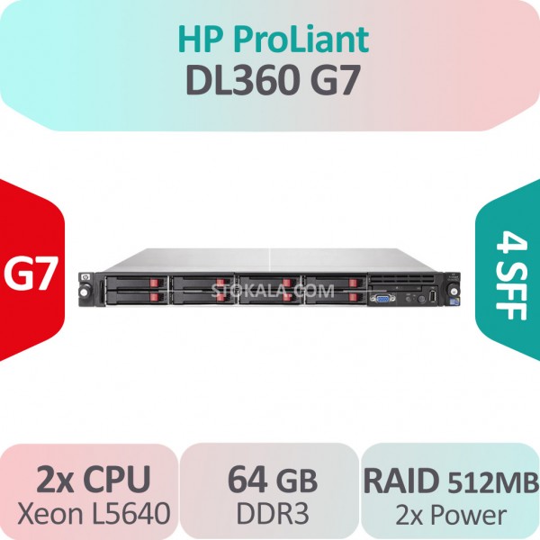 سرور  استوک HP ProLiant DL360 G7 کانفیگ F
