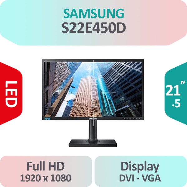 مانیتور استوک Samsung S22E450D سایز 21.5 اینچ Full HD