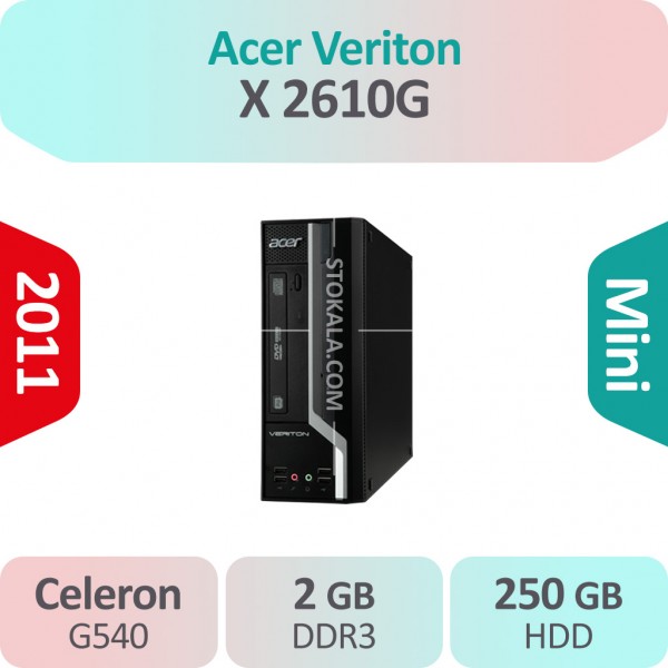 کیس استوک Acer Veriton X 2610G پردازنده Celeron سایز مینی