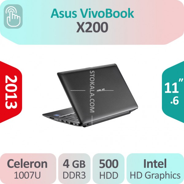 لپ تاپ استوک Asus VivoBook X200 لمسی