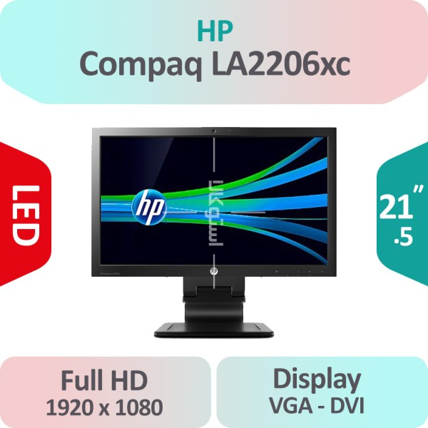 مانیتور استوک HP Compaq LA2206xc سایز 22 اینچ Full HD دارای وبکم HD