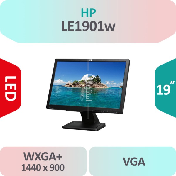 مانیتور استوک HP LE1901w سایز 19 اینچ WXGA+