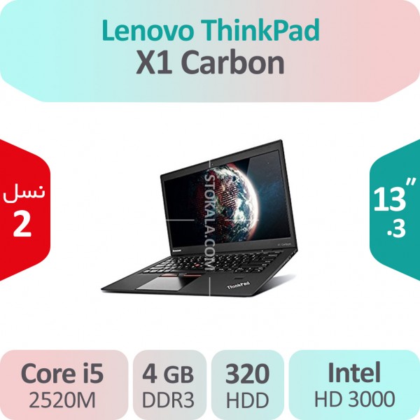 لپ تاپ استوک Lenovo ThinkPad X1 Carbon i5