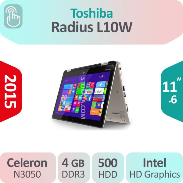 تبلت ویندوزی استوک Toshiba Radius L10W صفحه لمسی و چرخشی