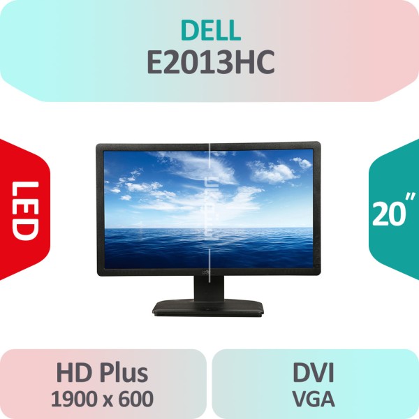 مانیتور استوک Dell E2013HC سایز 20 اینچ HD Plus