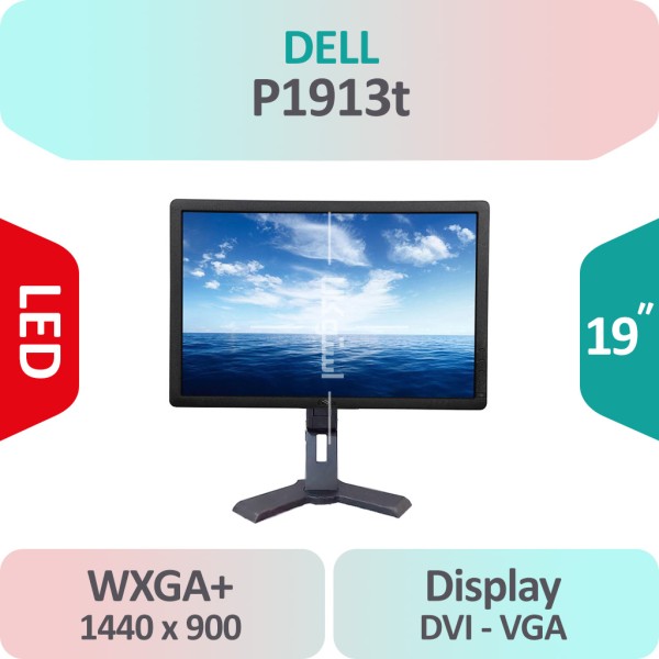 مانیتور استوک Dell P1913t سایز 19 اینچ +WXGA