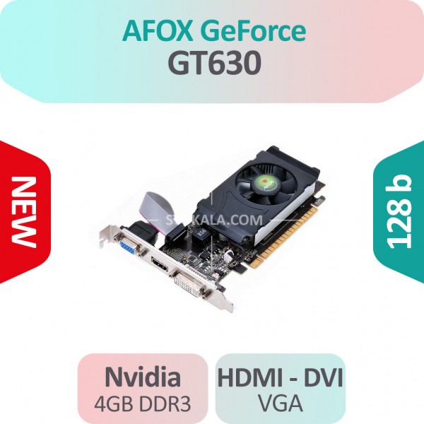 کارت گرافیک A FOX مدل GT630 ظرفیت 4GB پنل کوتاه