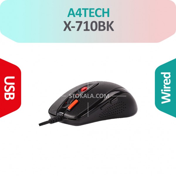 ماوس گیمینگ  استوک A4TECH X-710BK مدل  با سیم
