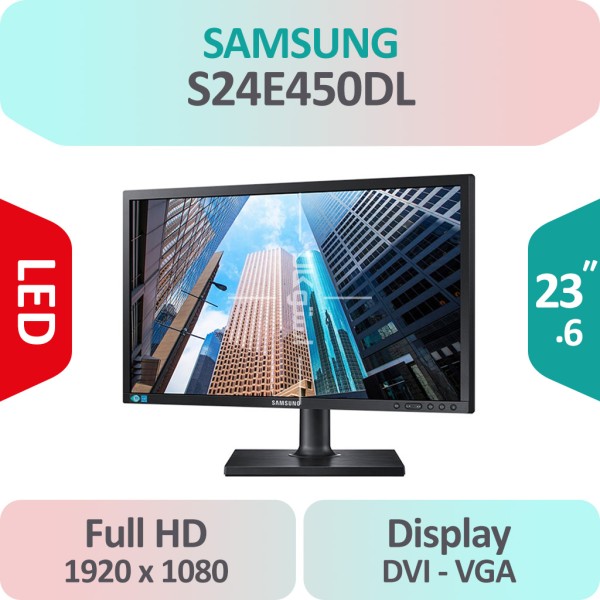 مانیتور استوک Samsung S24E450DL سایز 24 اینچ Full HD
