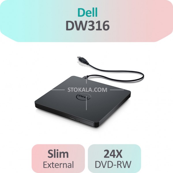 دی وی دی درایو اکسترنال Dell DVD-RW DW316