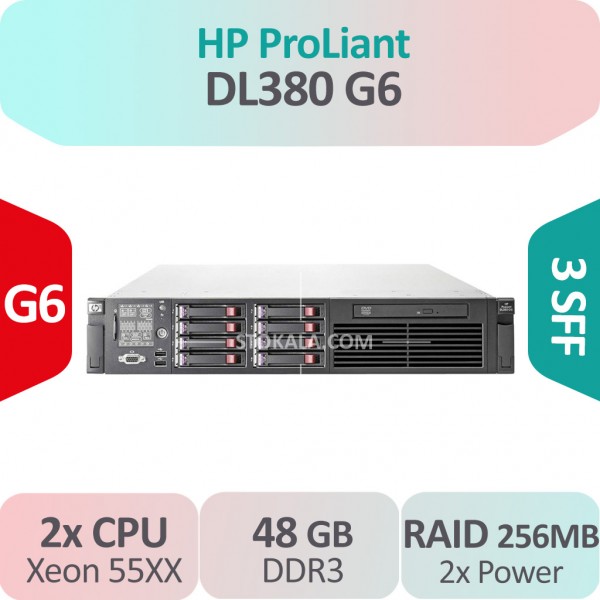 سرور استوک HP ProLiant DL380 G6 کانفیگ C