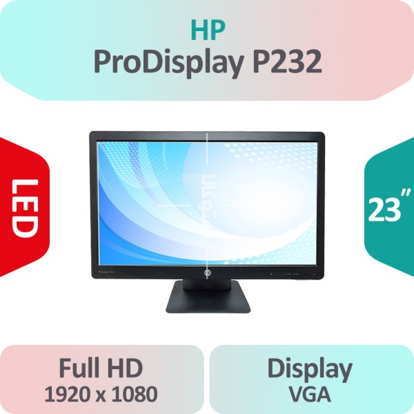 مانیتور استوک HP ProDisplay P232 سایز 23 اینچ Full HD