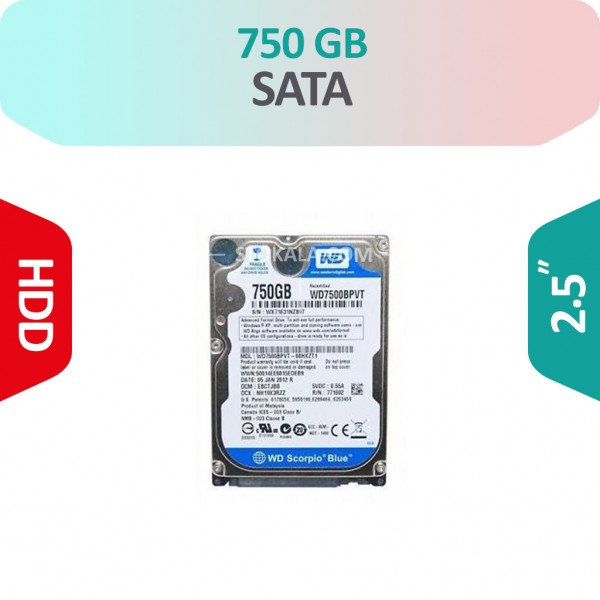 هارد استوک لپ تاپ SSD 750GB Sata