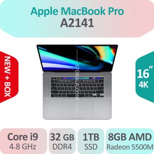 مک بوک پرو آکبند  MacBook Pro A2141  i9-8GB Graphic با جعبه و متعلقات اصلی