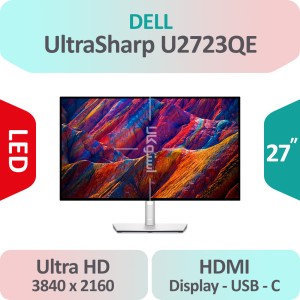 مانیتور استوک Dell UltraSharp U2723QE سایز 27 اینچ 4K