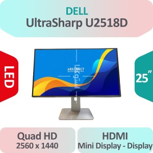 مانیتور استوک Dell UltraSharp U2518D سایز 25 اینچ 2K