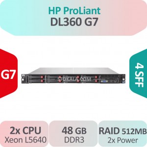 سرور استوک HP ProLiant DL360 G7 کانفیگ E