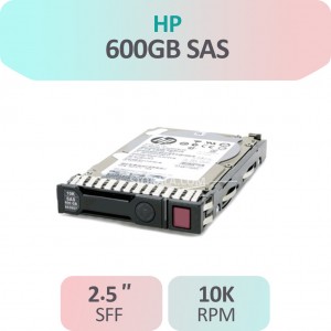 هارد سرور HP 600gb SAS 10K اصلی آکبند یکسال گارانتی