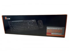 ماوس و کیبورد  با سیم Ucom مدل KB2890 مقاوم در برابر نفوذ آب و حروف حک شده فارسی