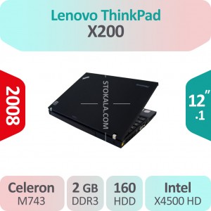 لپ تاپ استوک Lenovo ThinkPad X200 پردازنده Celeron