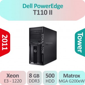 کیس استوک Dell PowerEdge T110 II پردازنده Xeon