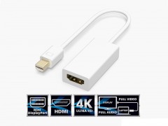 مبدل Mini Display Port به HDMI کیفیت 4K طول 14 سانتی متر