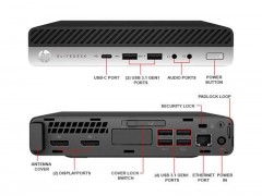 خرید اولترا مینی کیس دست دوم  HP EliteDesk 800 G3 پردازنده نسل 6 سایز اولترا مینی ( قابل کانفیگ )