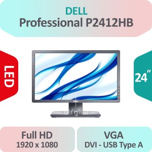 مانیتور استوک Dell Professional P2412HB سایز 24 اینچ Full HD
