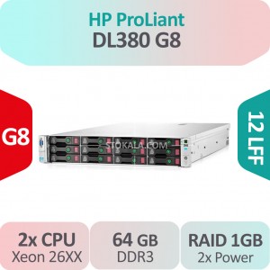 سرور استوک HP G8 DL380p 12 LFF با گارانتی