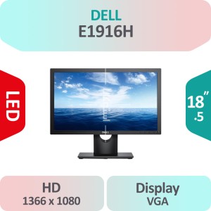 مانیتور استوک Dell E1916H سایز 19 اینچ HD
