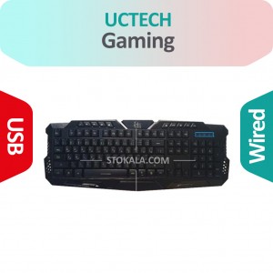 کیبورد Gaming نیمه حرفه ای  با نور پس زمینه UCTech